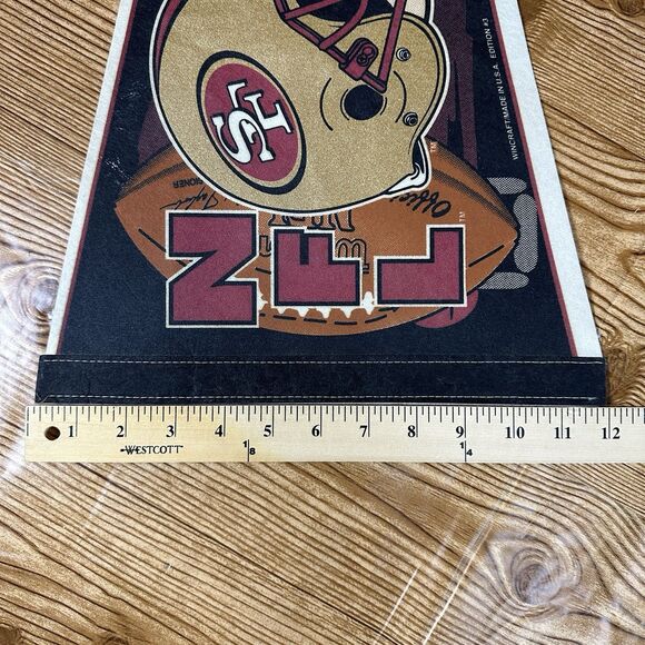 Vintage San Francisco 49ERS Felt Pennant WinCraft Sports Edition #3 NFL Football - Picture 13 of 13